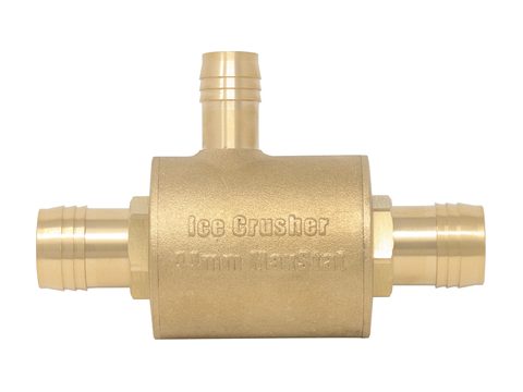 Optional MaxStat inline coolant bypass thermostat, arm style, for a UTV cab heater