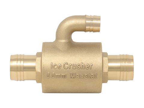 Optional MaxStat inline coolant bypass thermostat, elbow style, for a UTV cab heater